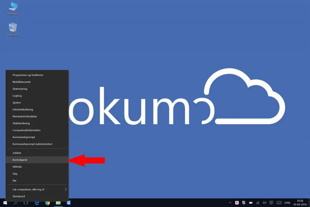 Højreklik på startmenuen og få hurtigt adgang til admin værktøjer