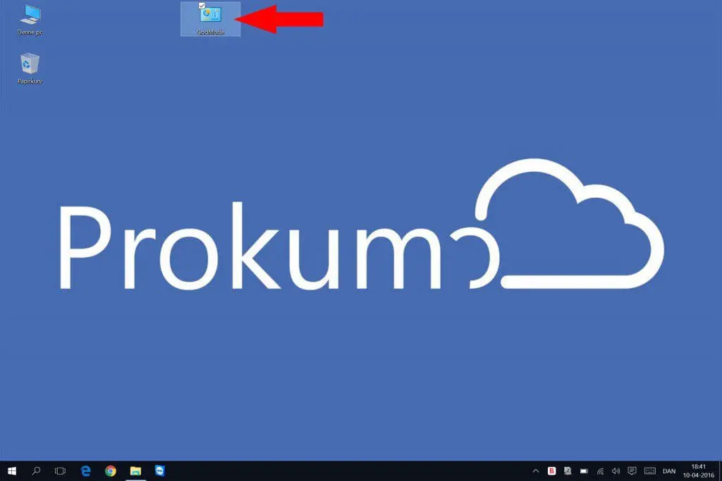 God Mode i Windows 10 - tadaaa!