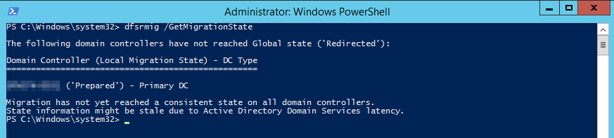 MigrationState not done yet